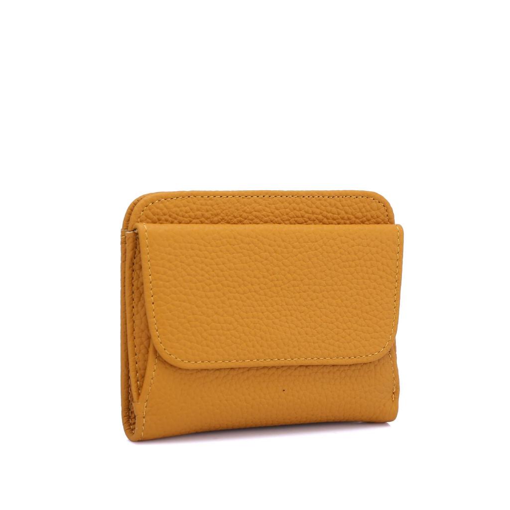 Japanese Style Genuine Leather Wallet: Short Design with Multiple Card Slots, Coin Purse, Large Capacity, and Multi-Compartment.