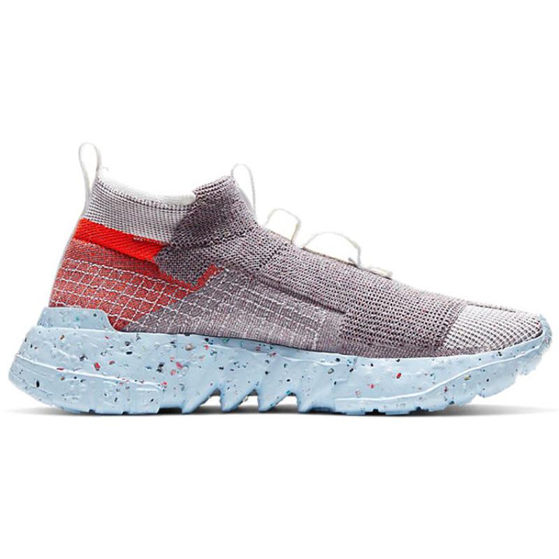 Nike Space Hippie 02 Vast Grey Hyper Crimson Sneakers CQ3988-001