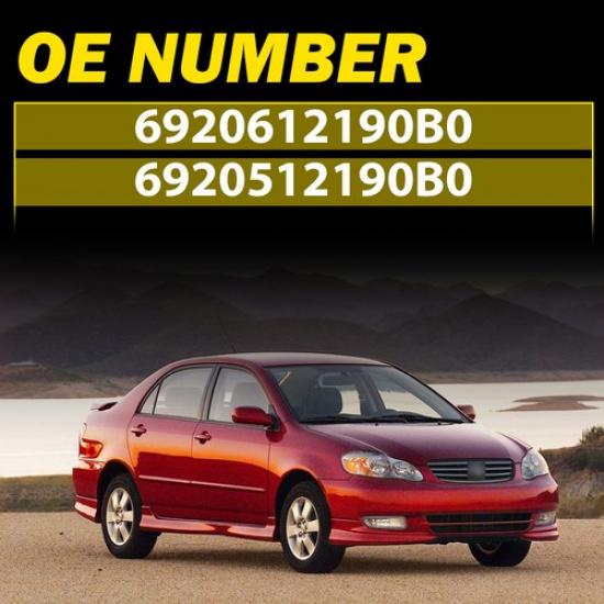 Fit Toyota 2003-2008 Corolla ide Interior Door Handle Right Left Gray Chrome