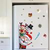Christmas Window Stickers Santa Claus Reindeer Snowman Stickers Clings Decoration for Glass Christmas Decals Decorations