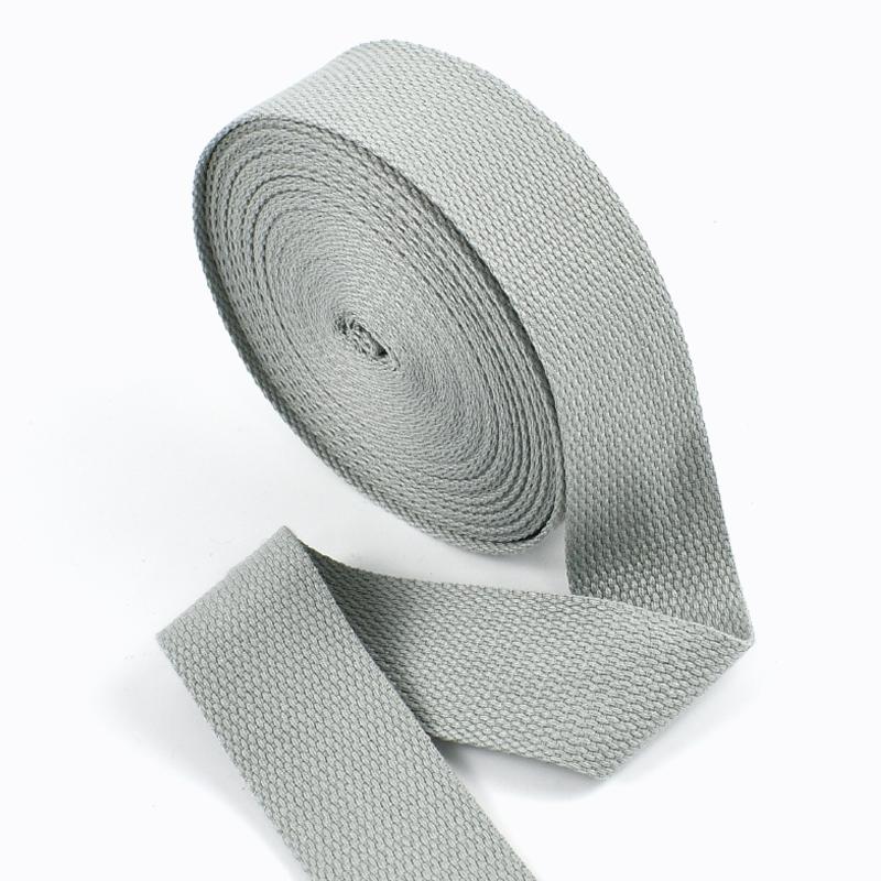 20-50mm Meetee 4M Polyester Cotton Webbings Bands Canvas Strap Tapes for Backpack Clothes Seat Belt Sewing Ribbons Accessories