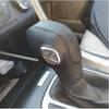 Black Leather Gear Shift Knob Cover for Ford Focus 2012 2013 2014 2015 2016/ Ford Fiesta 2014 2015 2016 / Ford Fusion S/Fusion SE 2013 2014 2015 2016