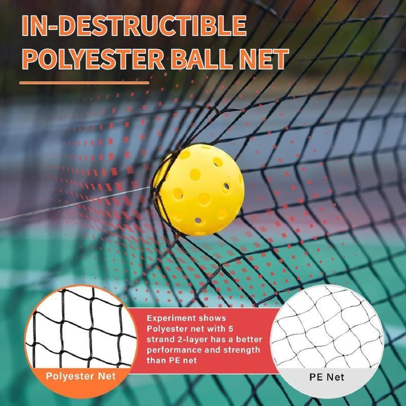 Rete di ricambio per Pickleball da 22 piedi Rete da allenamento multifunzione portatile Attività di gioco all'aperto professionali Forniture per l'allenamento