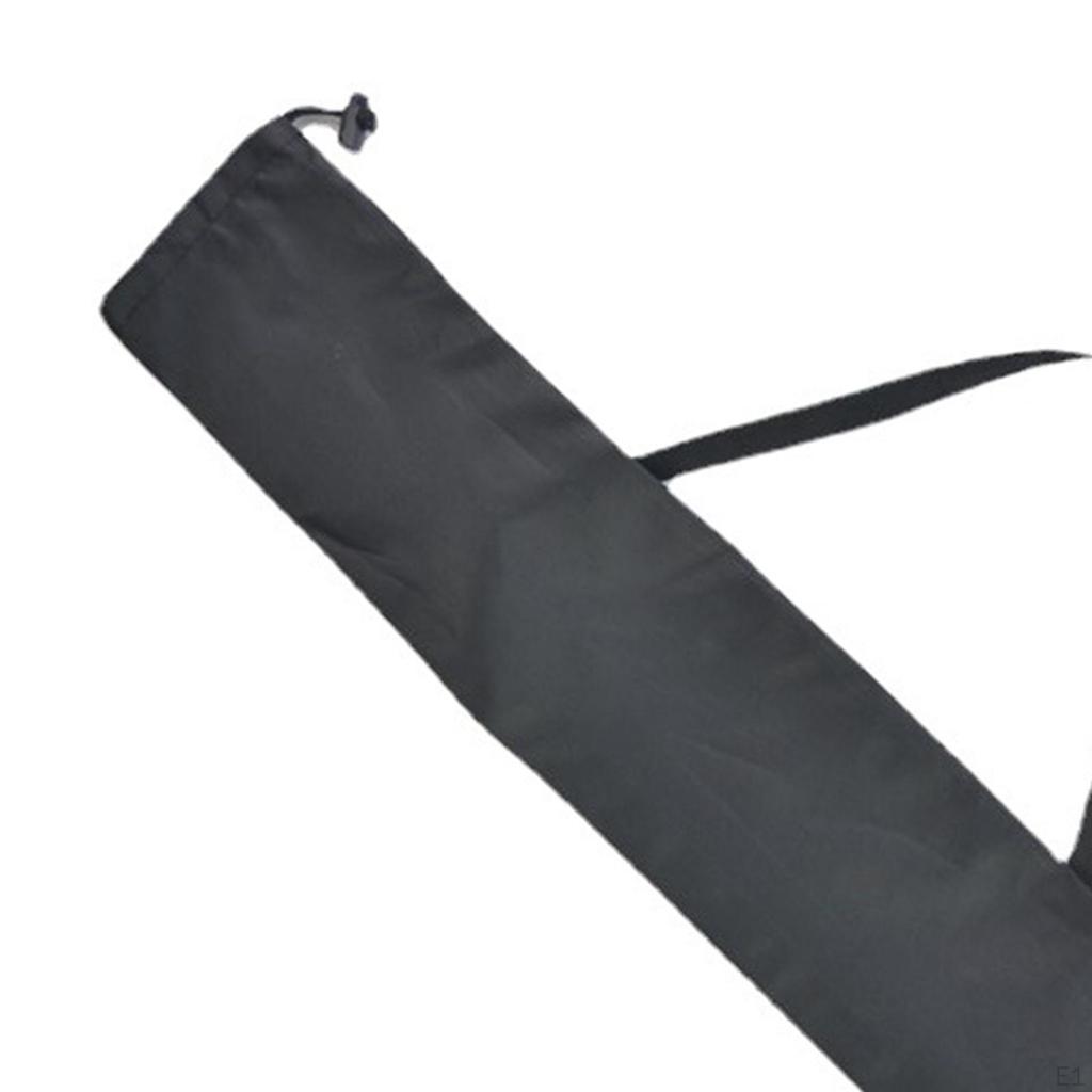 Tragetasche Wanderstöcke Tragen Schulter Oxford-Gewebe Schwarz Tragbar Rucksackwandern