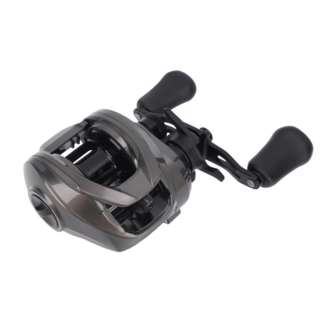 7.0:1 Übersetzungsverhältnis 5+1BB Baitcasting-Rolle 8kg Bremskraft Angelrolle Süßwasser Salzwasser Wurfrole Linkshand