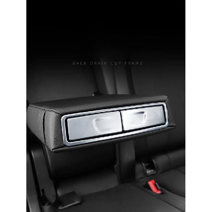 Auto Styling Rücksitz Armlehnenbox Becherhalter Aufkleber Abdeckung Für Mercedes Benz A W177 GLB X247 GLA H247 -21