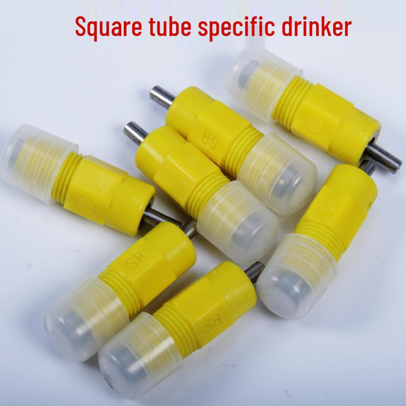Poultry Water Line: Square Tube Nipple Drinker for Chickens & Quails