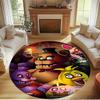 Five Nights at Freddy's Print Round Rug, Washable Floor Carpet, For Entryway Dorm Laundry Room Office Study, Home Decor Birthday Christmas Gift