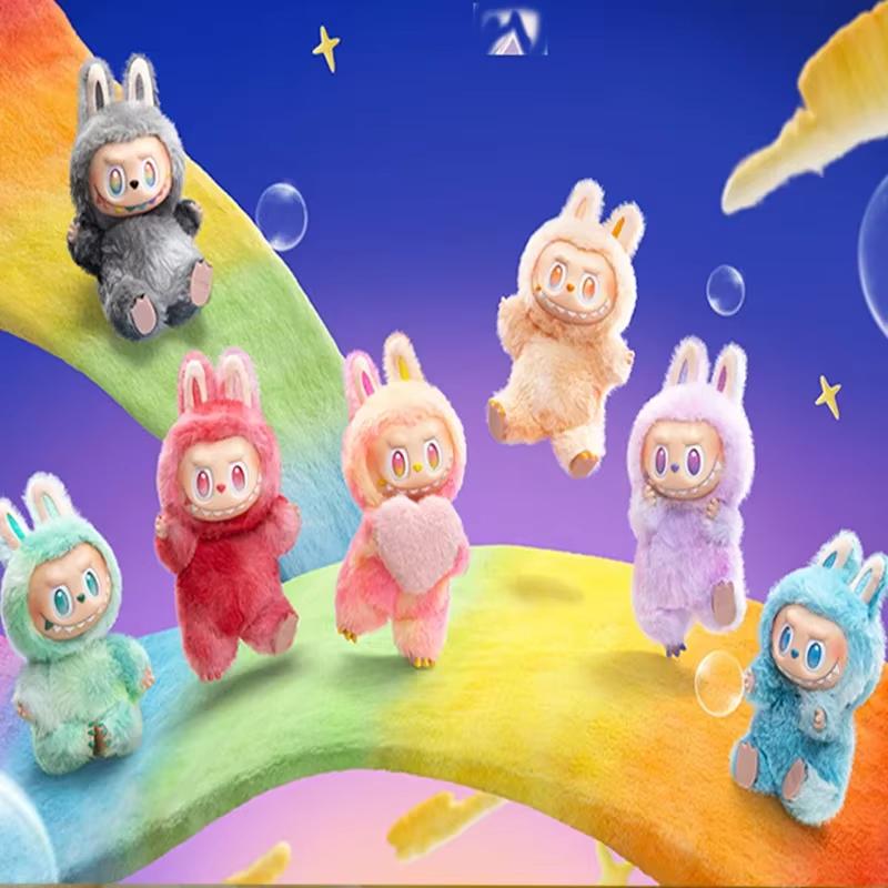Hot Anime Figure Labubu Have A Seat Series PVC Pendant Doll Model Toy Kawaii Monster Replica Toy Birthday Gift