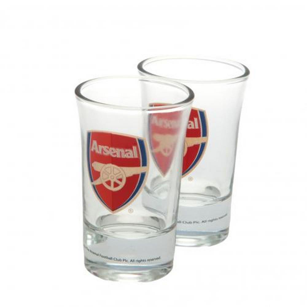 Arsenal FC Shot Glass Set (Pack Of 2)