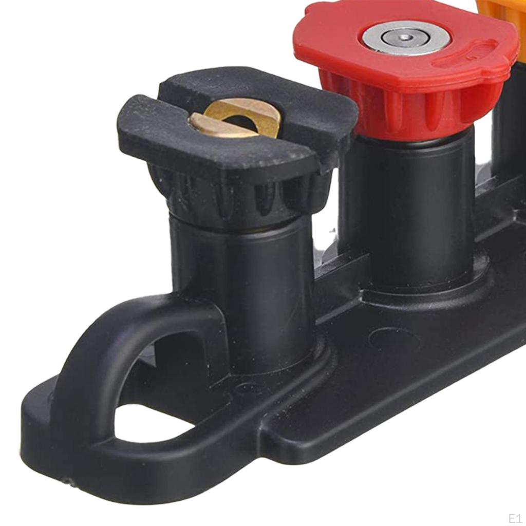 Heavy-Duty Power Washer Spray Tips Bundle with Nozzle Organizer