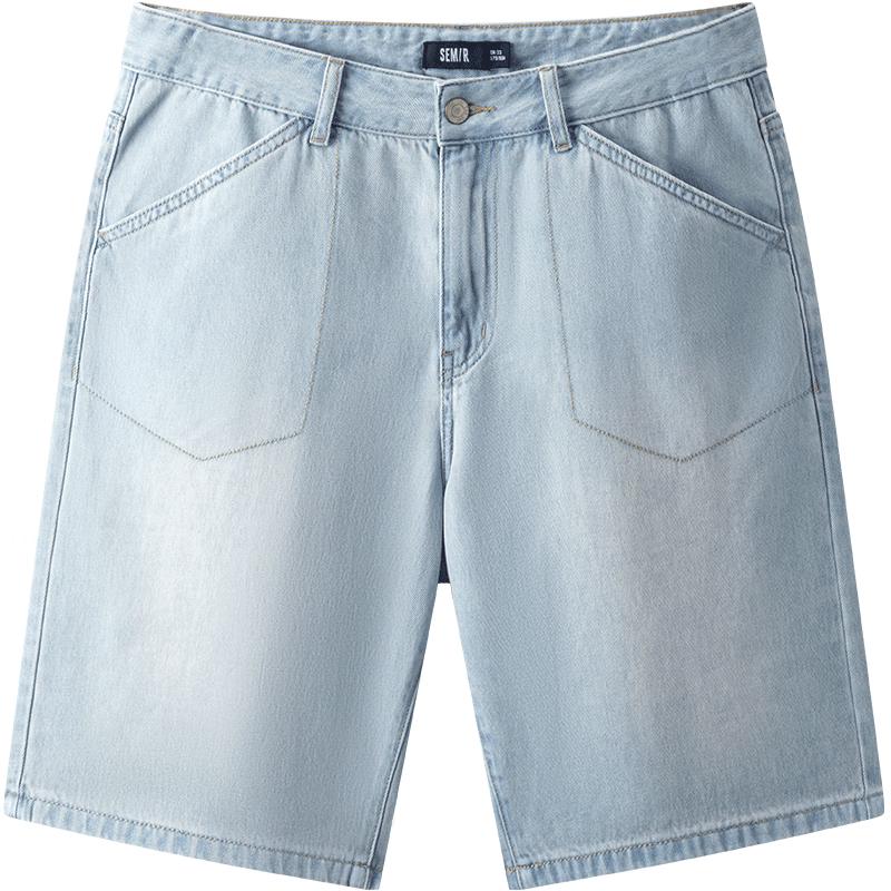 

Мужские джинсовые шорты Semir в американском ретро-стиле с эффектом стирки 34