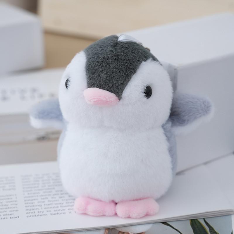 Charming Fluffy Penguin Plush Keychain Cozy Pp Cotton Filled Collectible Gift