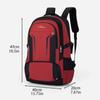 Universal Hiking Backpack, Multifunctional, Large Capacity, Hiking Trip, with Zipper, Hip Adjustment, Practical Pocket