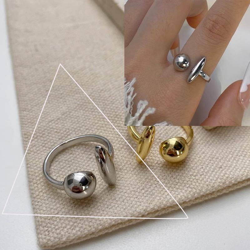 Sterling Silver Trend Arched Wide Ring For Female Geometry Punk Design Jewelry Asymmetric Gift Dropshipping