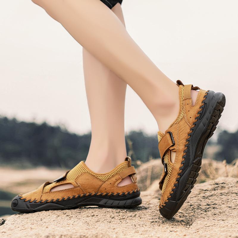 Men's Summer Breathable Sandals Hiking Shoes Outdoor Comfortable Climbing Versatile Trendy Clog Casual Walking Shoes for Adults