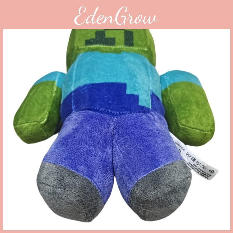 Game Character Minecraft Green Zombie Plush Doll Toy For Room Decoration