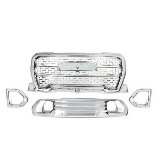 Compatible Grille for GMC Acadia Denali 2019-2021, High-End Bright Black Version 152*20*62