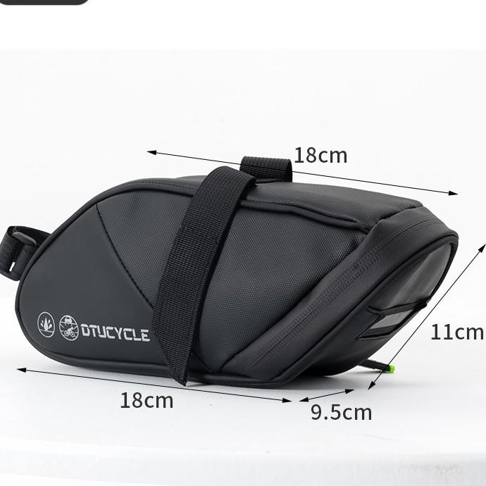 Water-Resistant Portable Saddle Bag for Road and Mountain Bikes