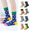 Damen Mittelsocken, Trendige Socken, Damen Freizeit Socken mit Cartoon-Muster