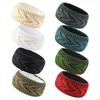 New Wool Knitted Wide-Brim Ear Protection Headband - Plush, Thickened, and Fashionable for Warmth and Comfort.
