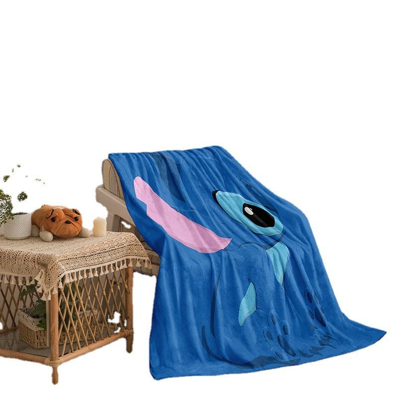 Cartoon Stitch Series Flannel Blanket 3D Printed Sofa Blanket Thickened Blanket