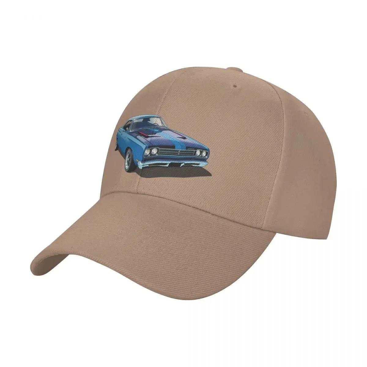 

1969 Plymouth Roadrunner in blue Baseball Cap dad hat fishing caps Unisex Luxury Hat Golf Women Unisex s