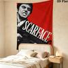 Scarface Wall Tapestry Aesthetic Wall Hanging Printed Fabric Blanket Decorative Tapestries For Bedroom Living Room Home Decor