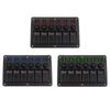 Marine 12V-24V Waterproof 6 Position Rocker Switches Panel Toggle Switches With Electric Safety Waterproof Design