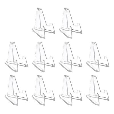 10pcs Acrylic Easel Stand Coin Display Holder for Pocket Watch Challenge Medals