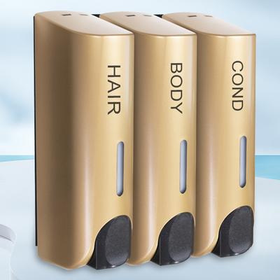 350ML Shower Bath Shampoo Dispenser Waterproof Shower Gel Lotion Soap Dispenser Wall Mount Refillable for Bathroom Accessories