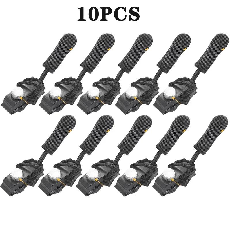 10-100PCS Zipper Pull Repair Kit Replaceable Zipper Heads for Backpacks Luggage Clothing Coats with Three Size Options
