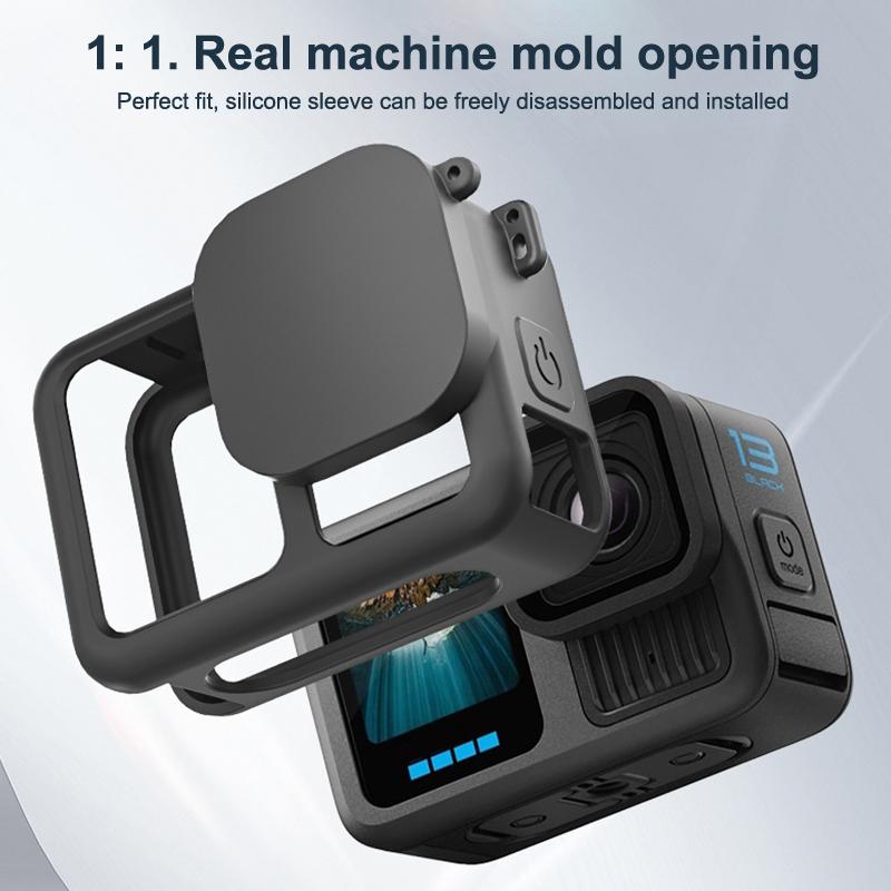 4Pc/Set Silicone Case For Gopro Hero 13 Camera Lens Protective Cover 1Set Glass Screen Protector Film Lens Cap Accessories Kit