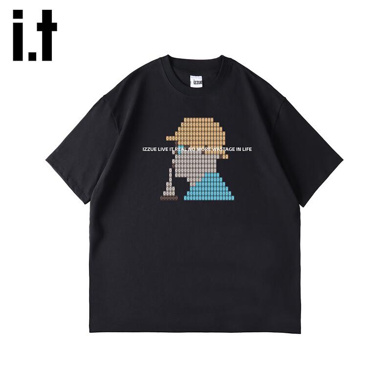 Izzue:it Men's Loose Fit Printed Round Neck T-Shirt