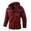 Mens Hooded Casual Jacket Lightweight Windproof Water Resistant Outerwear Solid Color Urban Style