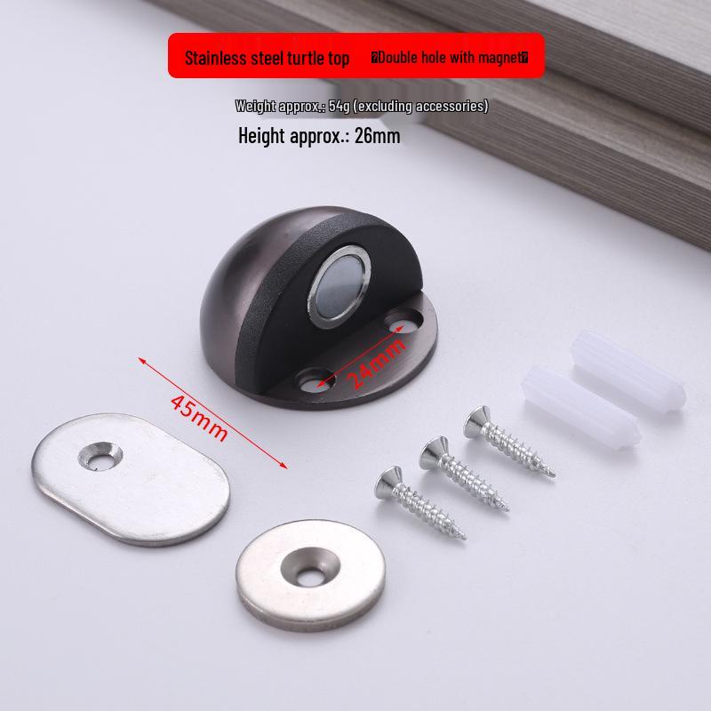 Halbkreisförmiger, geräuschloser Anti-Kollisions-Türstopper aus Edelstahl für Schlafzimmer/Badezimmer