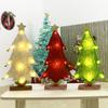 Mini LED Christmas Tree Desktop Ornaments Merry Christmas Decorations for Home Xmas Ornaments Kids Gifts 2024 Happy New Year