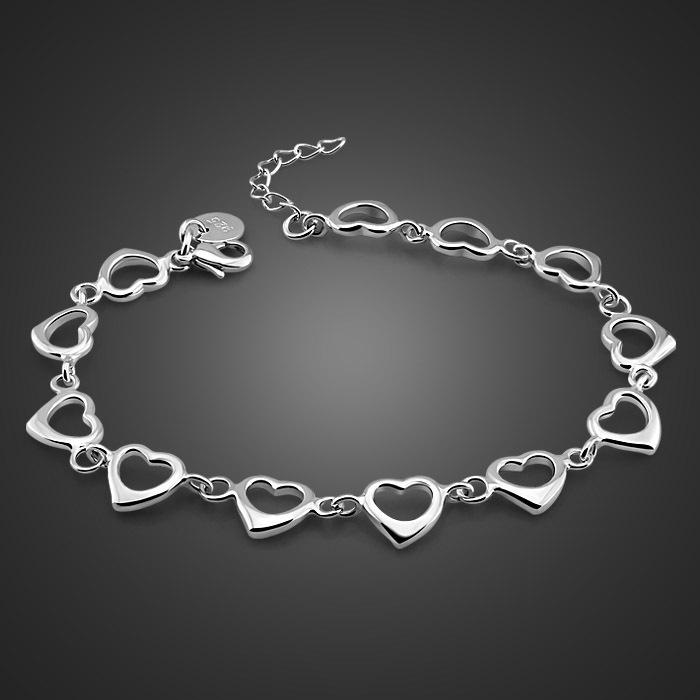 Direct Sales Girls' Heart Bracelet, Platinum-Plated, Love Chain Cold Wind Women'S Jewelry Direct Sales