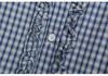 Plaid Plus Size Women's Long Sleeve Lace Round Neck Cardigan - Spring 2026
