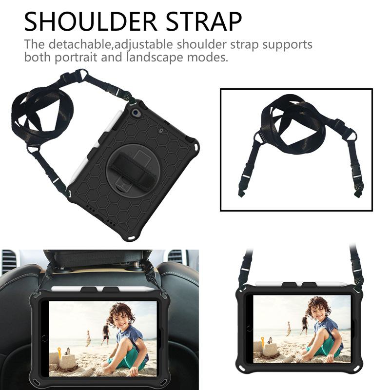 Schutzhülle mit EVA-Anti-Fall-Halterung für Apple iPad Mini 1/2/3/4/5 Tablet-Stiftschlitz