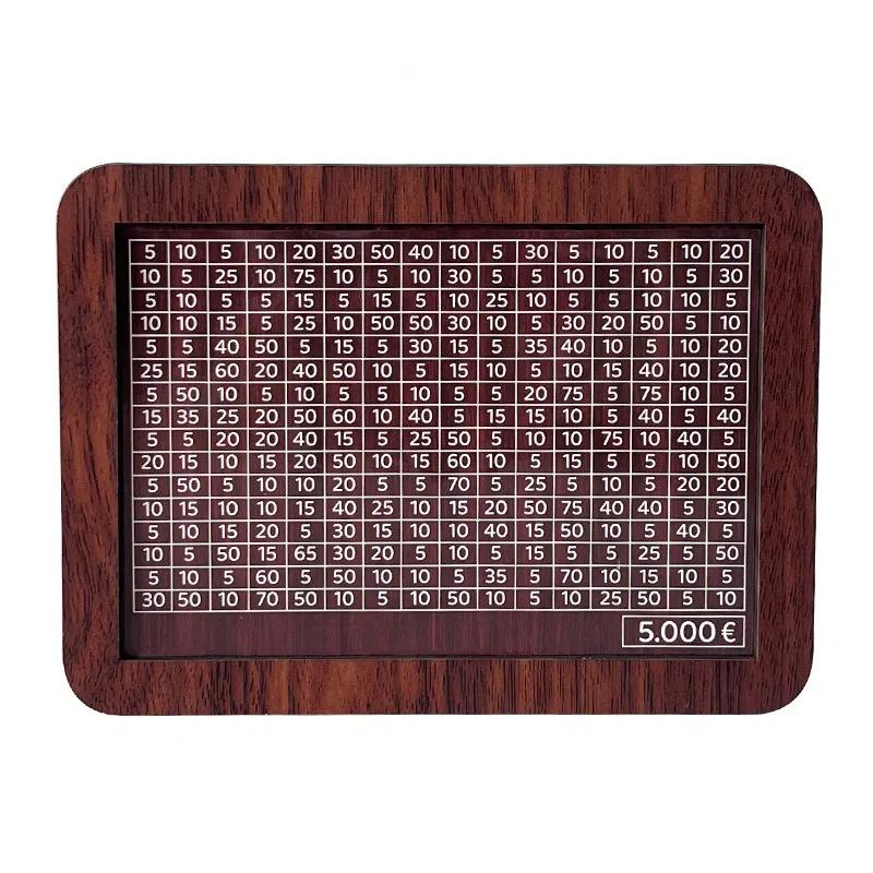 1000/2000/3000/5000/10000 Euro Skarbonka Drewniana Skarbonka Z Wielokrotnego Użytku Skarbonka Z Celami Oszczędzania I Pudełkami Numery
