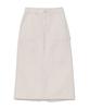 Vintril Sunday Fatigue Denim Long Skirt (Sand)