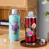 Retro Chinese Style Handheld Thermos Flask for Tea - Nostalgic Wedding Celebration Kettle with Aluminum Shell