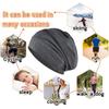 2er-Pack Satin-Schlafhaube, Seidengefütterte Haube für lockiges Haar, Chemo-Kappe, Atmungsaktive Nachtkappe für Männer/Frauen (Schwarzgrau)