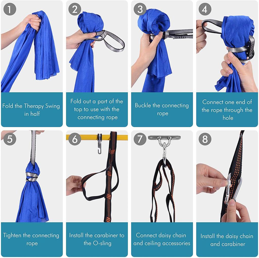 1.5*2.8M Aerial Yoga Hammock Yoga Swing Set High Quality Aerial Silk Fabric Yoga Strap Fixed Tray Suitable for Fitness Indoor