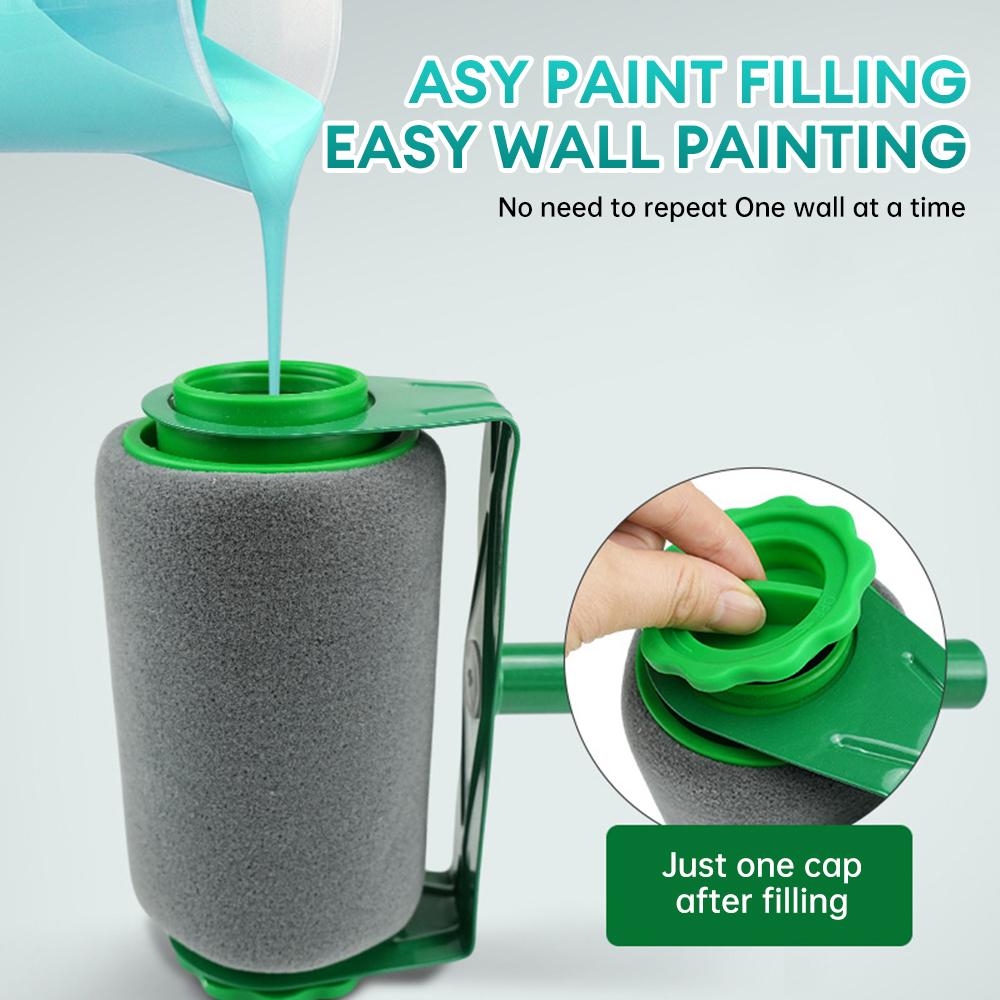 6pc/Set Paint Brush Set Roller Corner Brushes Household Use Wall Paint Decorative DIY Painting Brushes Easy to Use Handle Tools