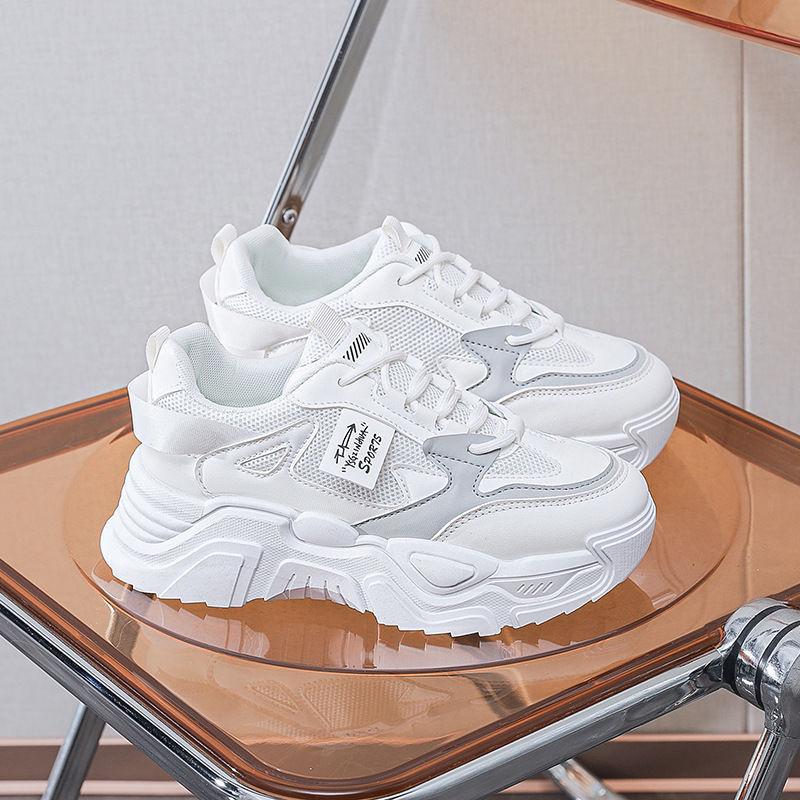 ins Korean version of the new dad shoes girl 2025 autumn student versatile sports shoes street shot casual heightening shoes K819