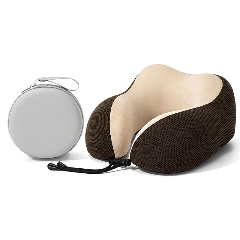 Four Seasons U-Shaped Memory Foam Neck Support Pillow for Travel and Office