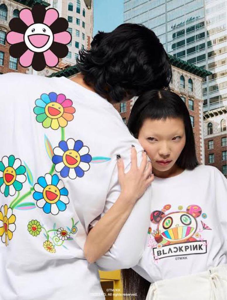 [USED] Takashi Murakami X BLACK PINK T-shirt