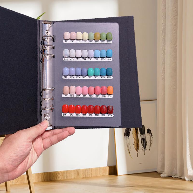 Loseblatt Tragbares Nagellack-Farbmusterbuch - Erweiterte Anzeige für Farbkarte